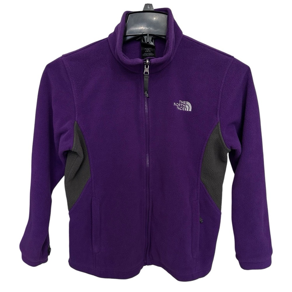 The North Face Kids Youth Full Zip Mock Neck Fleece Jacket Size Large (14/16)